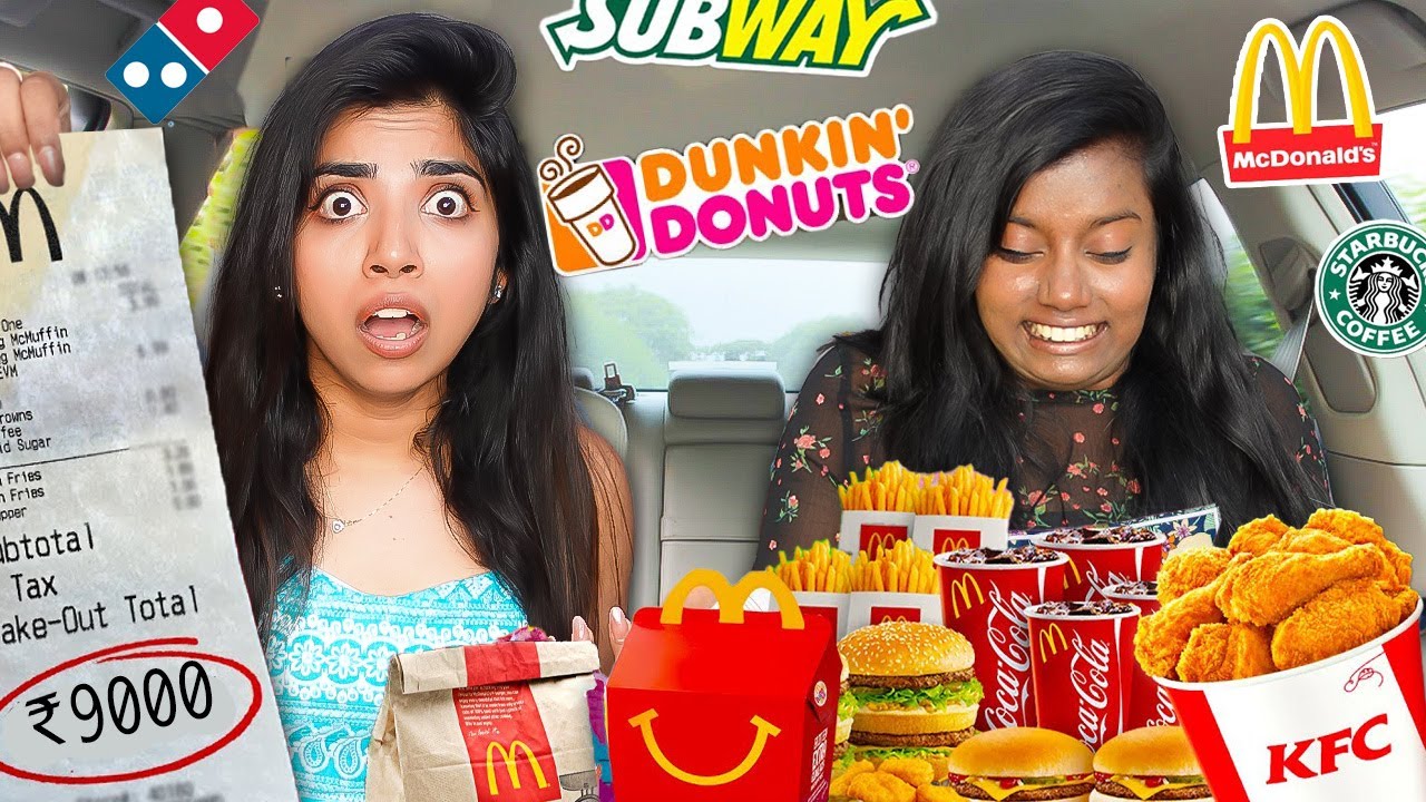 Letting The Person in Front of Me Decide What I eat for 24 Hours Challenge !