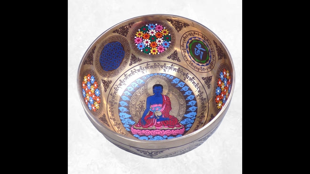 Bol tibétain Tara Verte et Bouddha de médecine