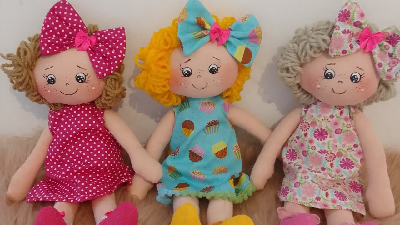 BONECA DE PANO PARA INICIANTES/ venha aprender fazer comigo ❤️👍🫸🫷
