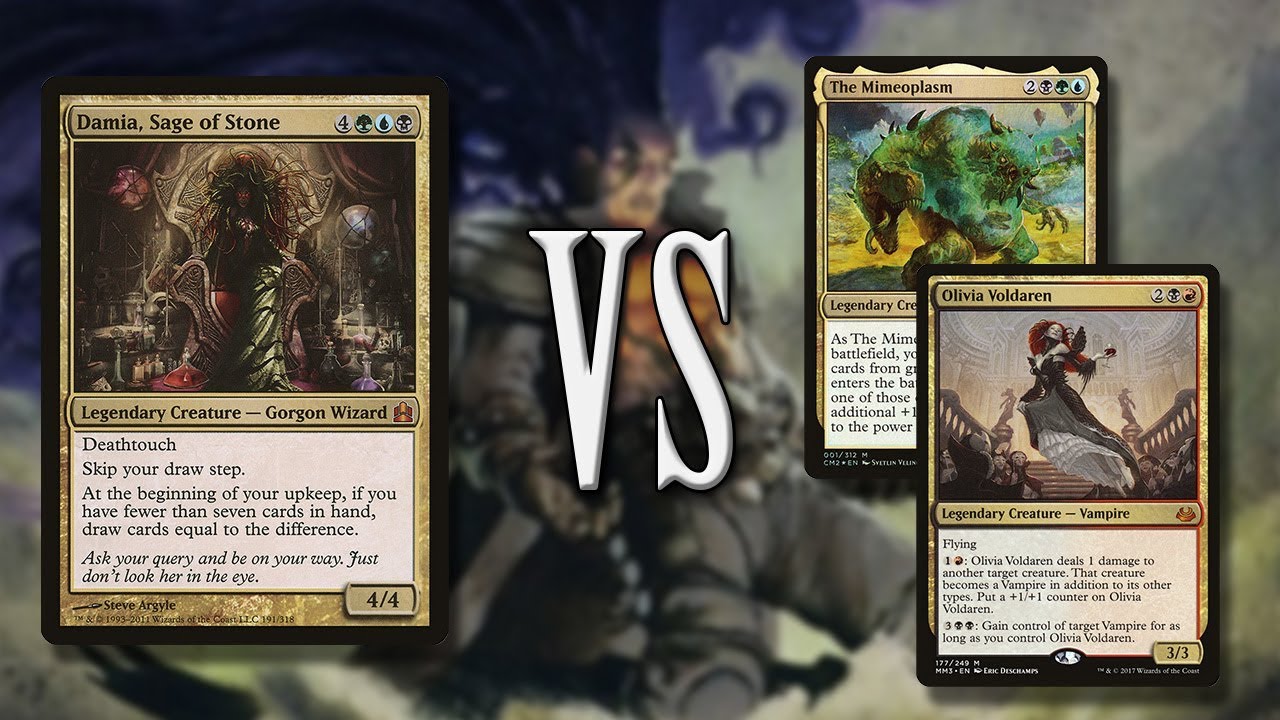 Damia vs Mimeoplasm & Olivia | 1v1 Commander EDH gameplay | eedi H tribalkai