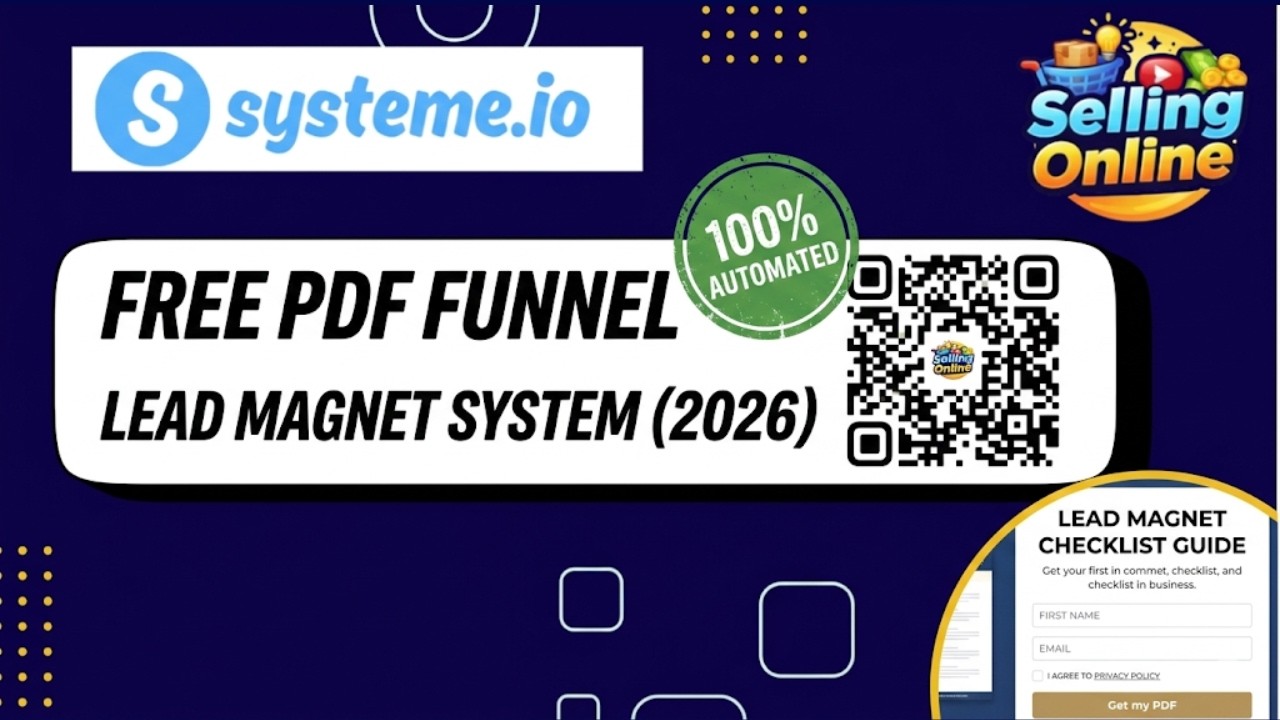 How to Build a Lead Capture Funnel for FREE in Systeme.io for Beginners (2026)