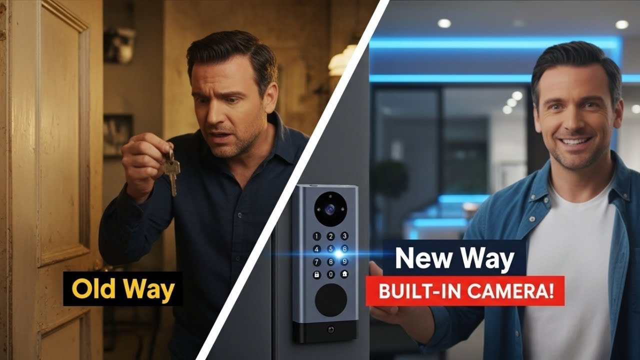 This Smart Door Lock Has a Built-In Camera! 😱 eLinkSmart Review