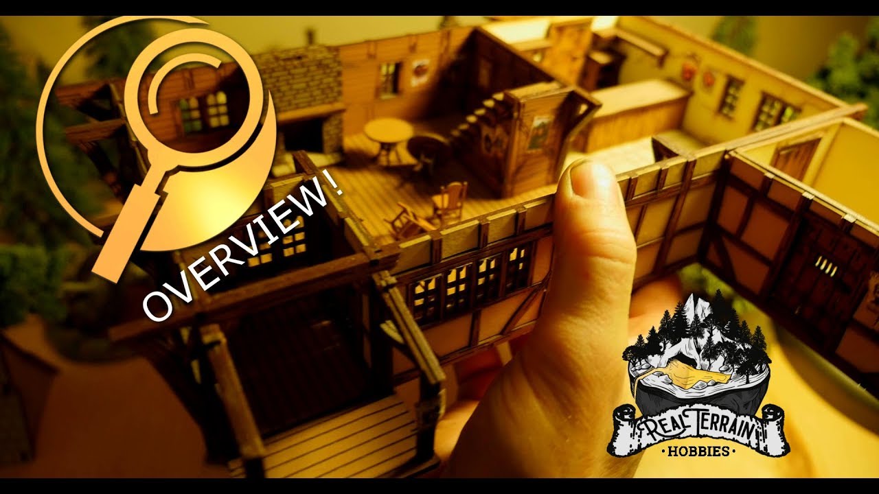 **Overview** EPIC Model MEDIEVAL FANTASY TAVERN!  The Stoic Arms Inn