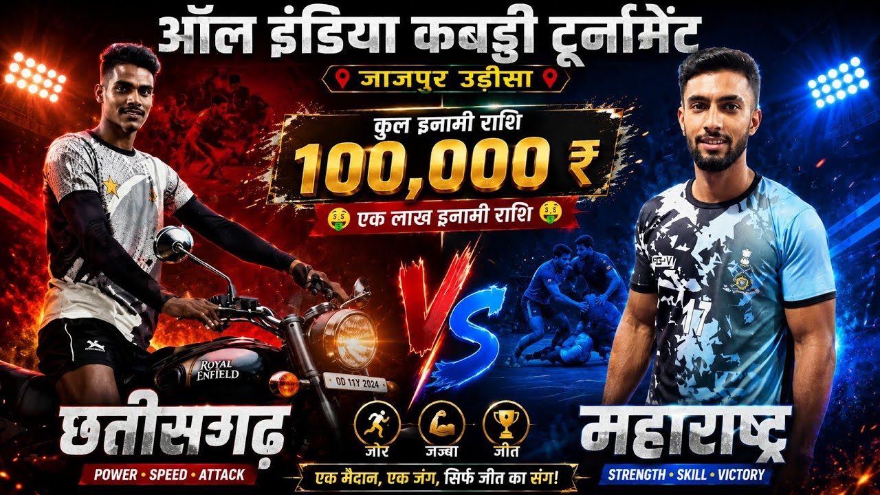 Chhattisgarh v/s Maharashtra । छत्तीसगढ़ v/s महाराष्ट्र । All India Kabaddi Jajpur Odisha
