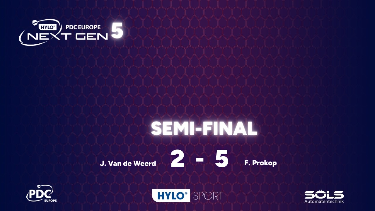 Halbfinale Event 5: Jaimy Van de Weerd vs. Finn Prokop - HYLO PDC Europe Next Gen 2026
