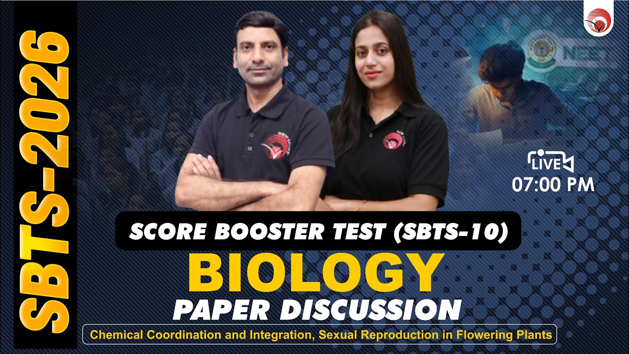 🔴LIVE NEET 2026 BIOLOGY | PAPER DISCUSSION | SCORE BOOSTER TEST (SBTS-10) | NEW LIGHT #neet_2026