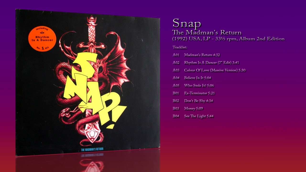 Snap! (1992) The Madman's Return [LP - 33⅓ RPM - Album 2nd Edition]