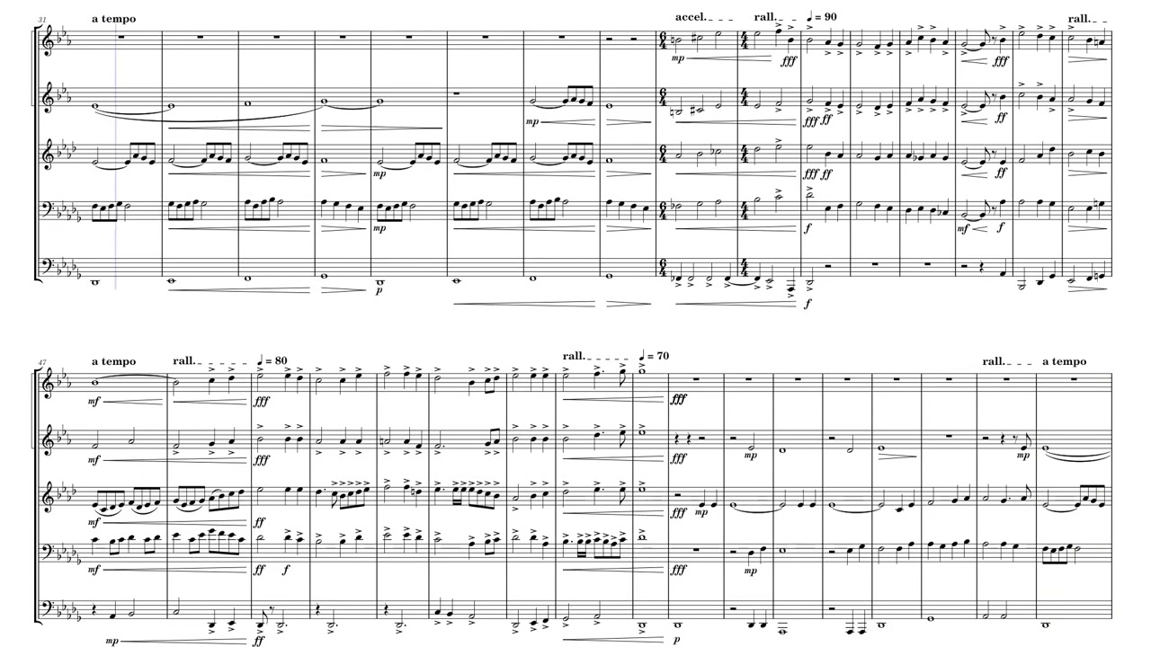 Hymnsong of Philip Bliss (It Is Well) for Brass Quintet