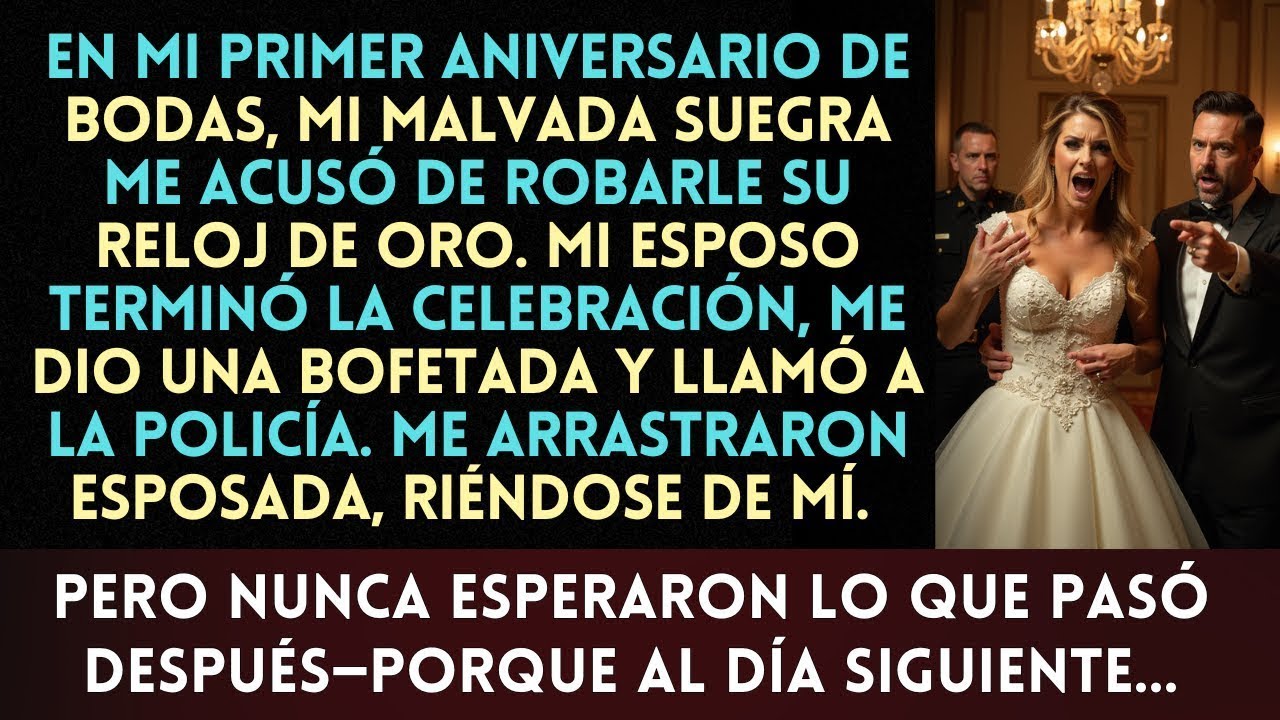 Mi aniversario se convirtió en una pesadilla cuando mi suegra me hizo arrestar pero al día siguie