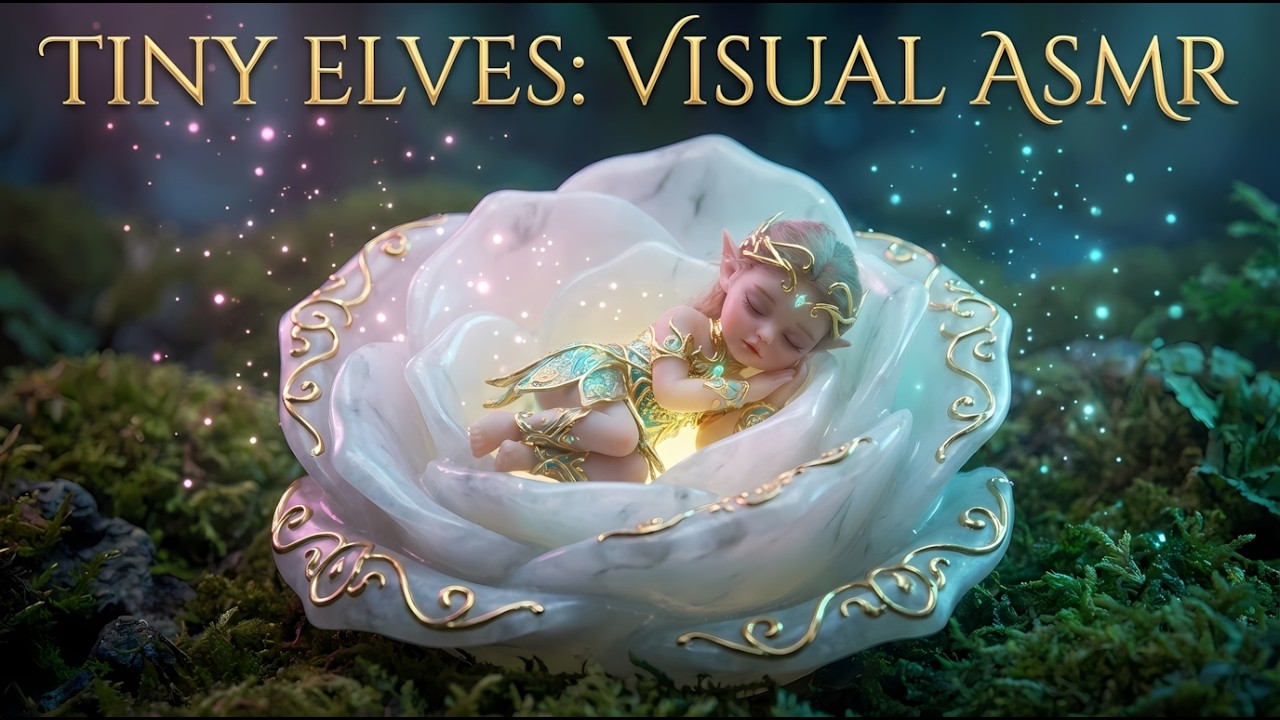 Tiny Elves: A Daily Life in the Celestial Flower Forest | 14-Minute Visual ASMR (4K)