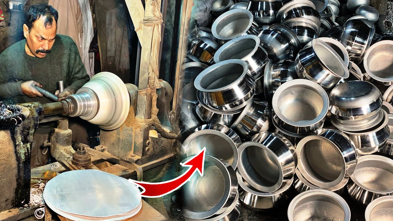 Manufacturing Process Of Milk Pot in Factory || Aluminum Pot Manufacturing Made Unusual Malik Pot.