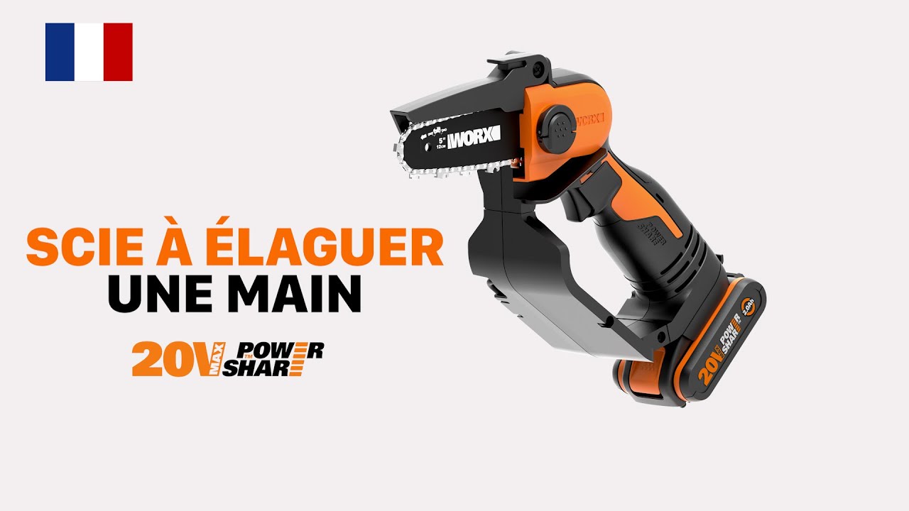 WORX WG324E Scie à élaguer compacte 20 V            FR