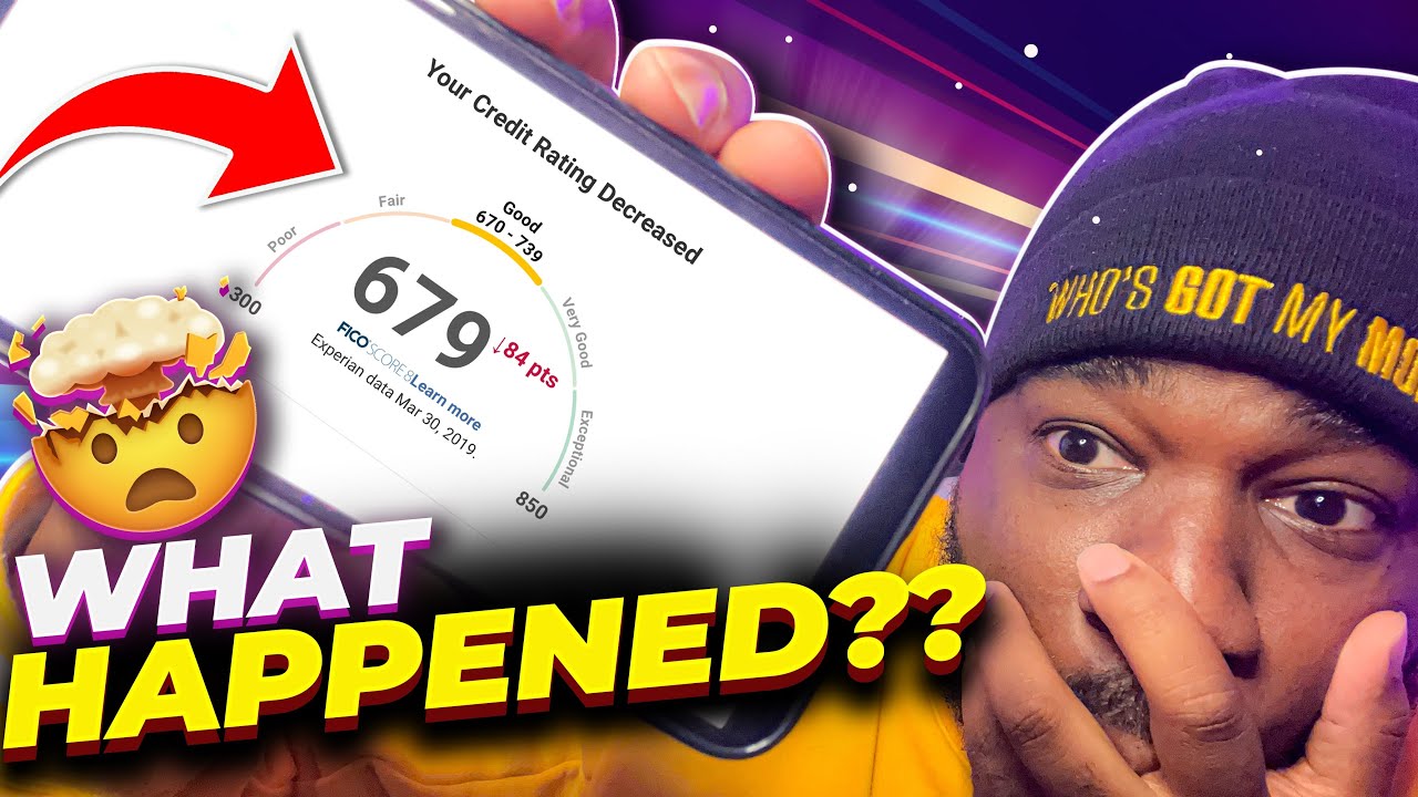 Omg!! why would my credit score drop 100 points