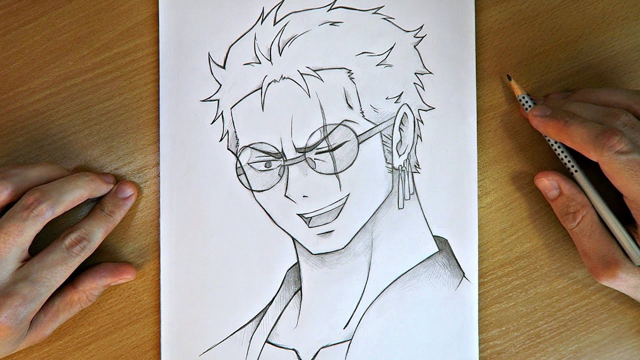 Zoro Drawing Tutorial | Step by Step Easy Anime Drawing | One Piece ⚔️