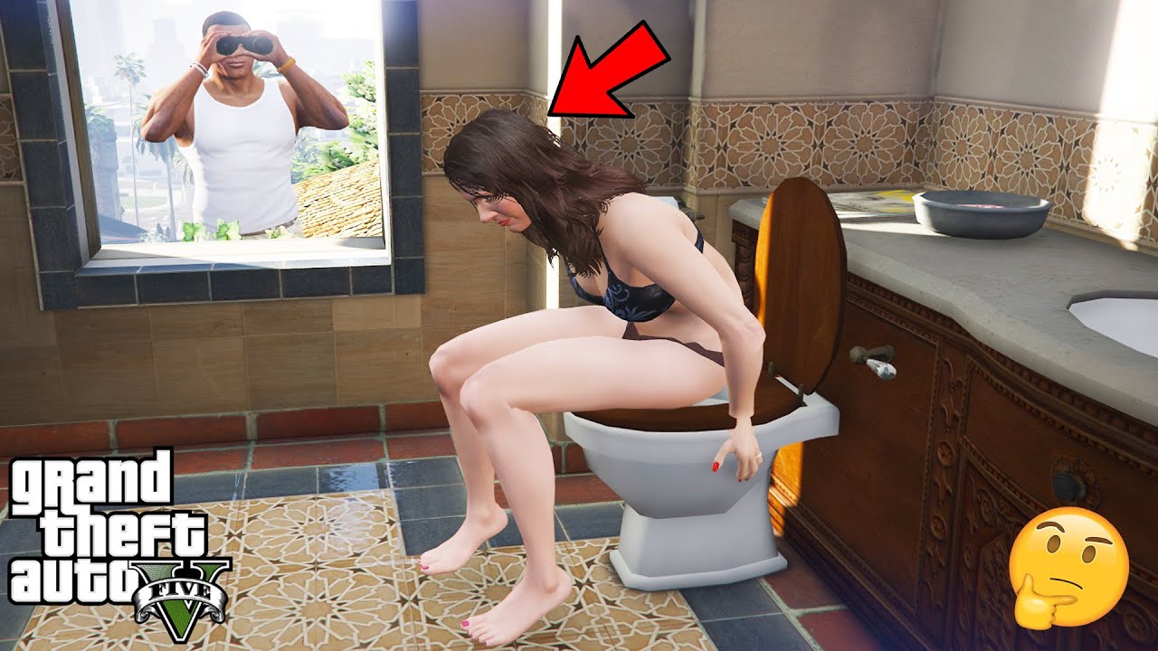 What Happens When AMANDA Locks The Bathroom Door in GTA 5 (Secret Scene)