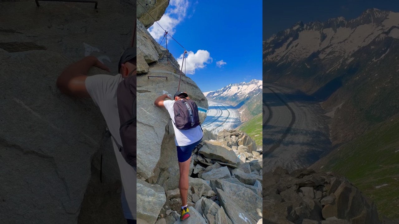 Hiking in Aletsch glacier 😎
