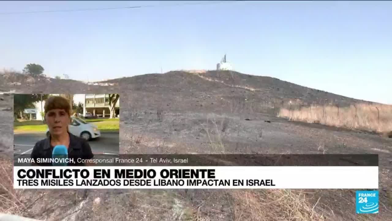 Informe desde Tel Aviv: tres misiles lanzados desde L&iacute;bano impactaron en Israel