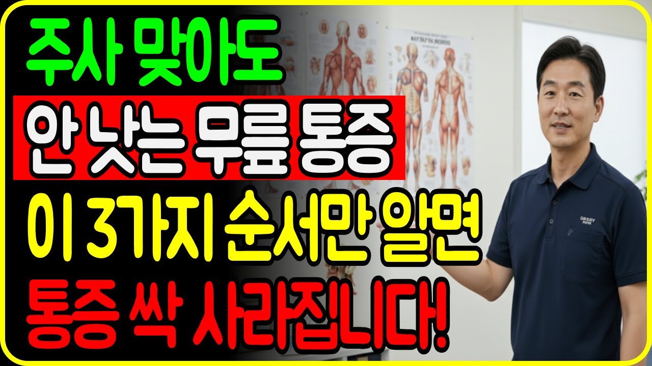 무릎 통증 해결!｜수술·주사 전에 꼭 봐야 할 ‘무릎 쓰는 순서’ 3가지｜무릎이 안 펴져서 아프다면?