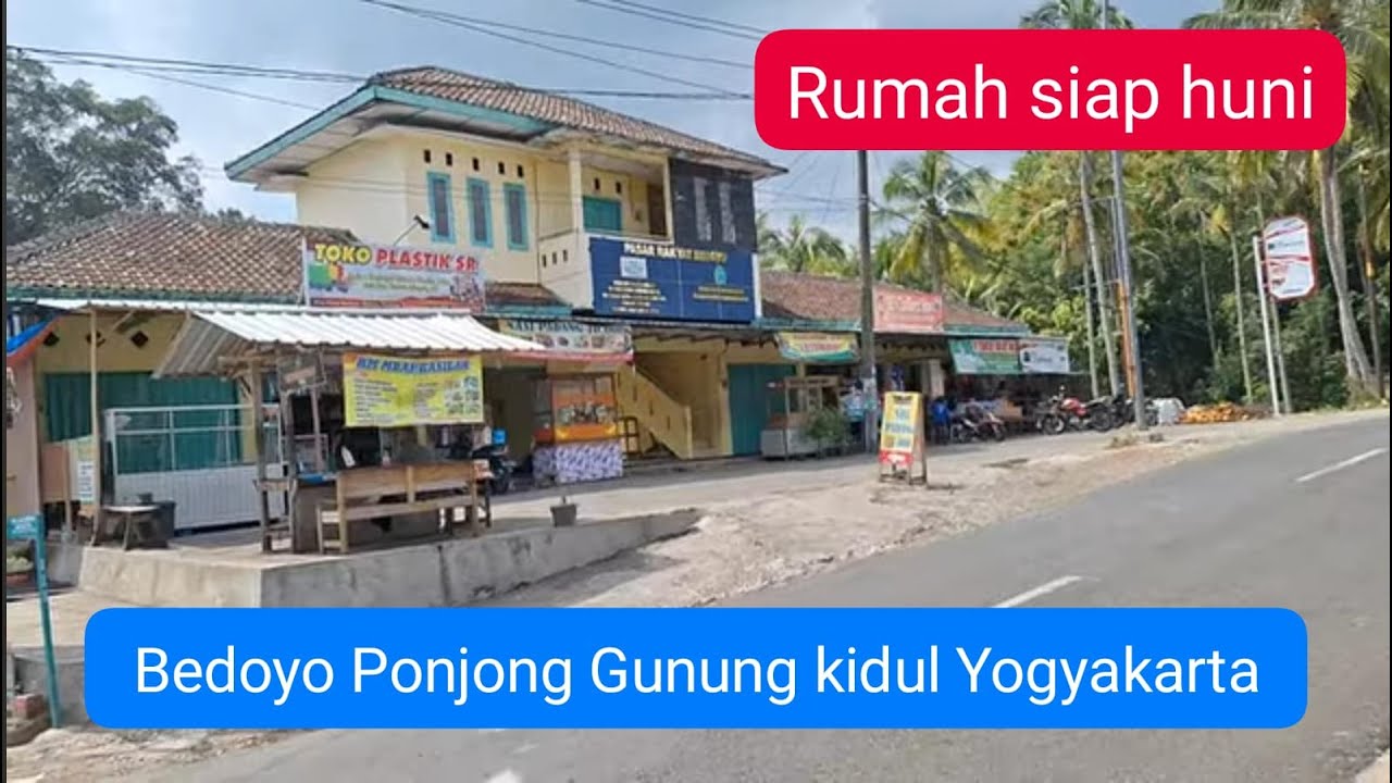 Dijual Rumah siap huni Lokasi dipusat kota kecamatan Bedoyo Ponjong Gunung Kidul DIY SHM luas 750 m²