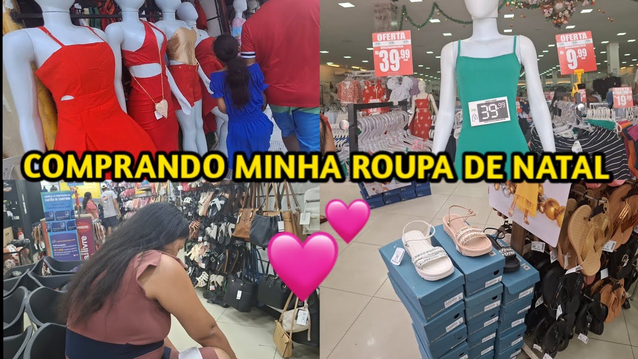 COMPRANDO MINHA ROUPA DE NATAL  🎅