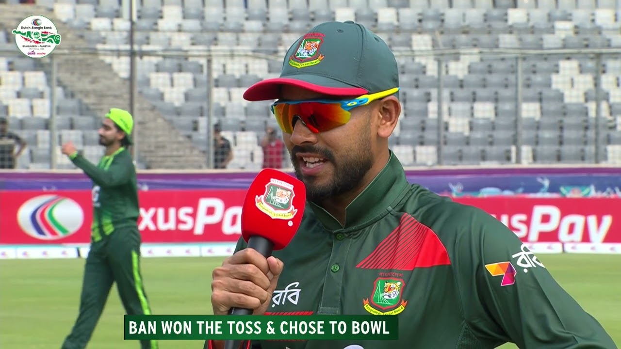 Bangladesh won the toss and chose to bowl first. Bangladesh 🆚 Pakistan | 1st ODI