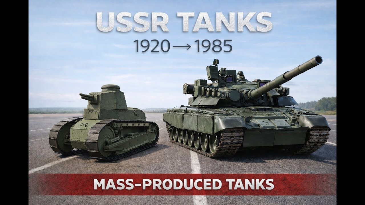 Evolution of Soviet Tanks (1920–1991) | From Renault FT Copy to T-80U