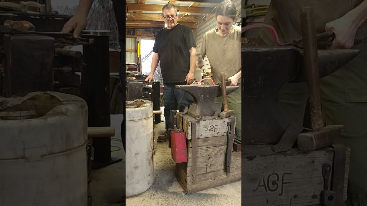 Horse Shoe Knife Forging Race ~ Who Got Finished First 