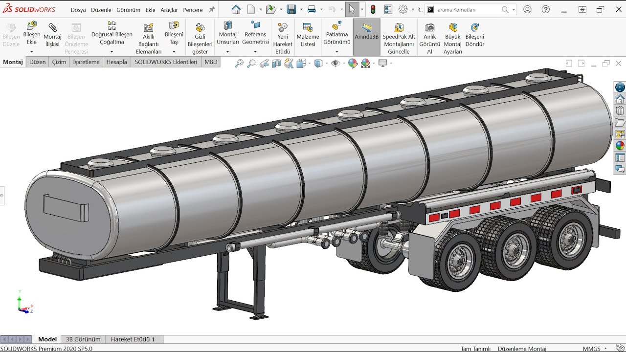 🔧 SOLIDWORKS Montaj İçerisinde Tasarım Yapma 🚀