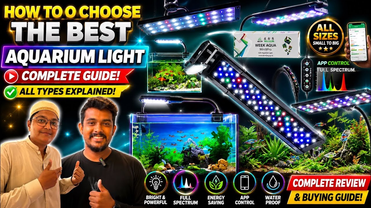 How to Choose the BEST Aquarium Light ✅ | Very Informative Video aquatic house lalukhet Karachi 🐟