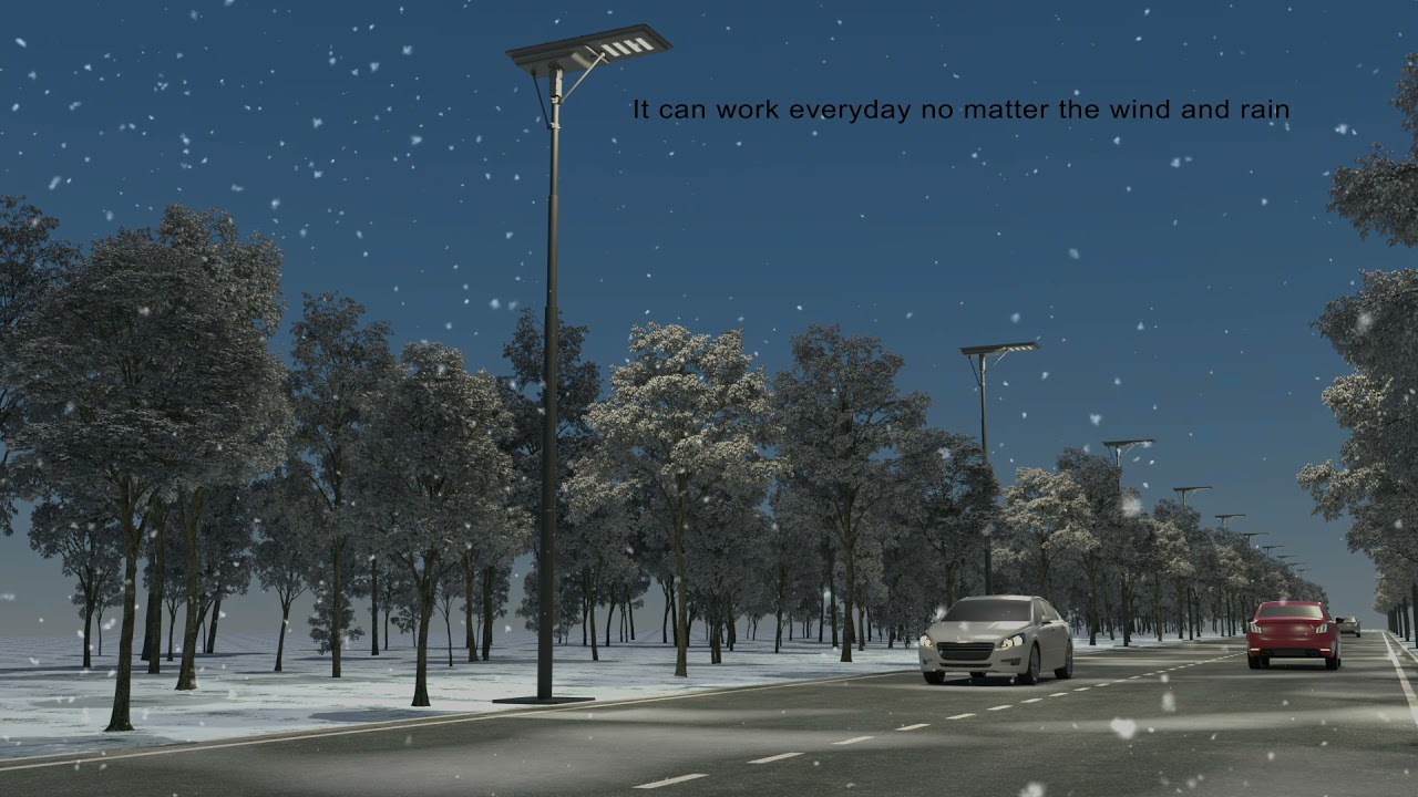 NSG100W Integrated Solar Street Light GS-6030
