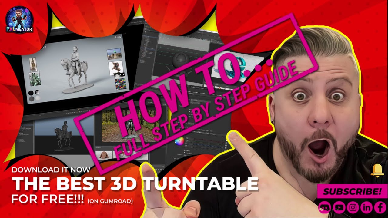 The Best 3D Turntable - HOW TO (Step by step tutorial)