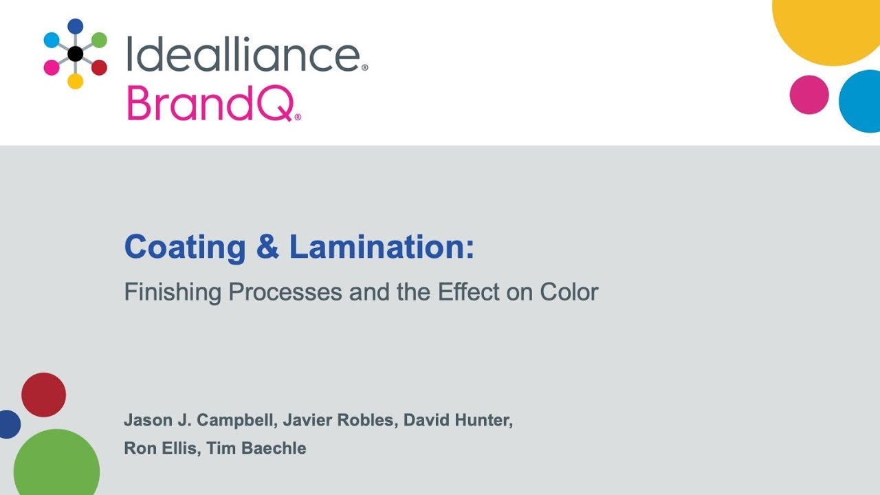 Coating & Lamination Finishing Processes & the Effect on Color | A BrandQ® Webinar
