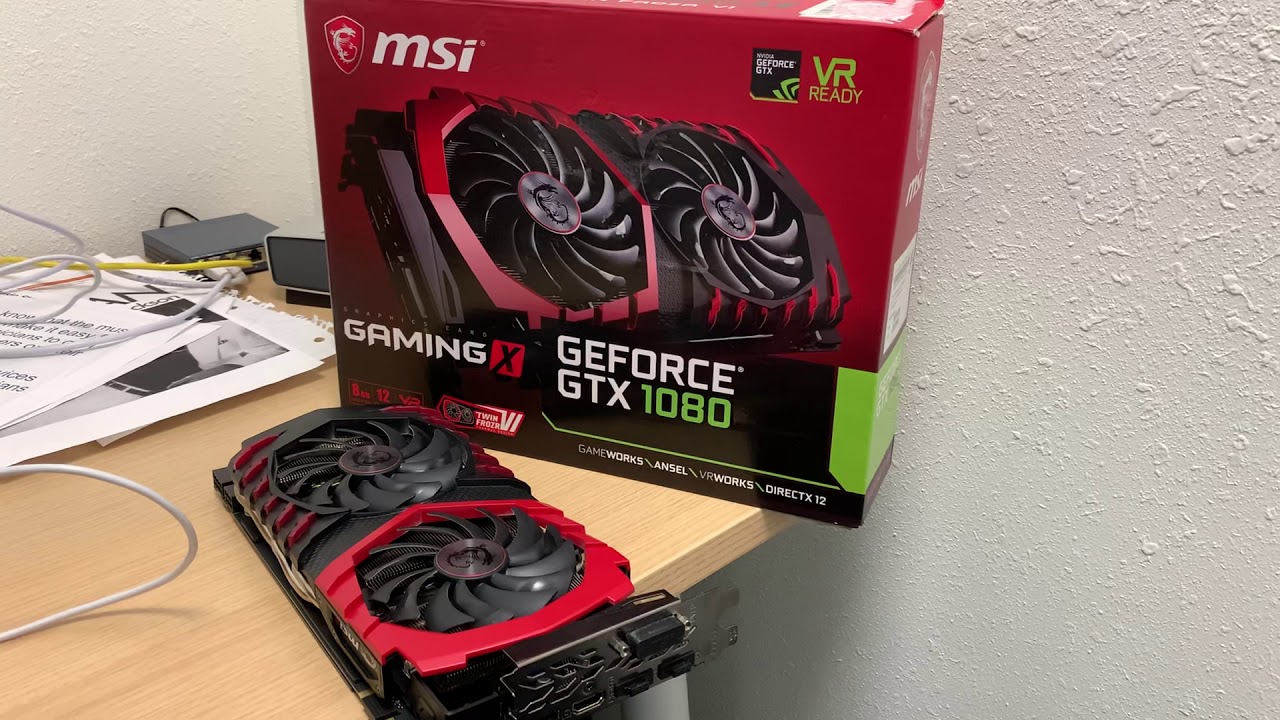 MSI GeForce GTX 1080 on Craigslist for $500