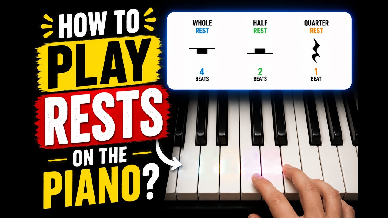 Beginner Piano Course Level 1 | 35. Rests