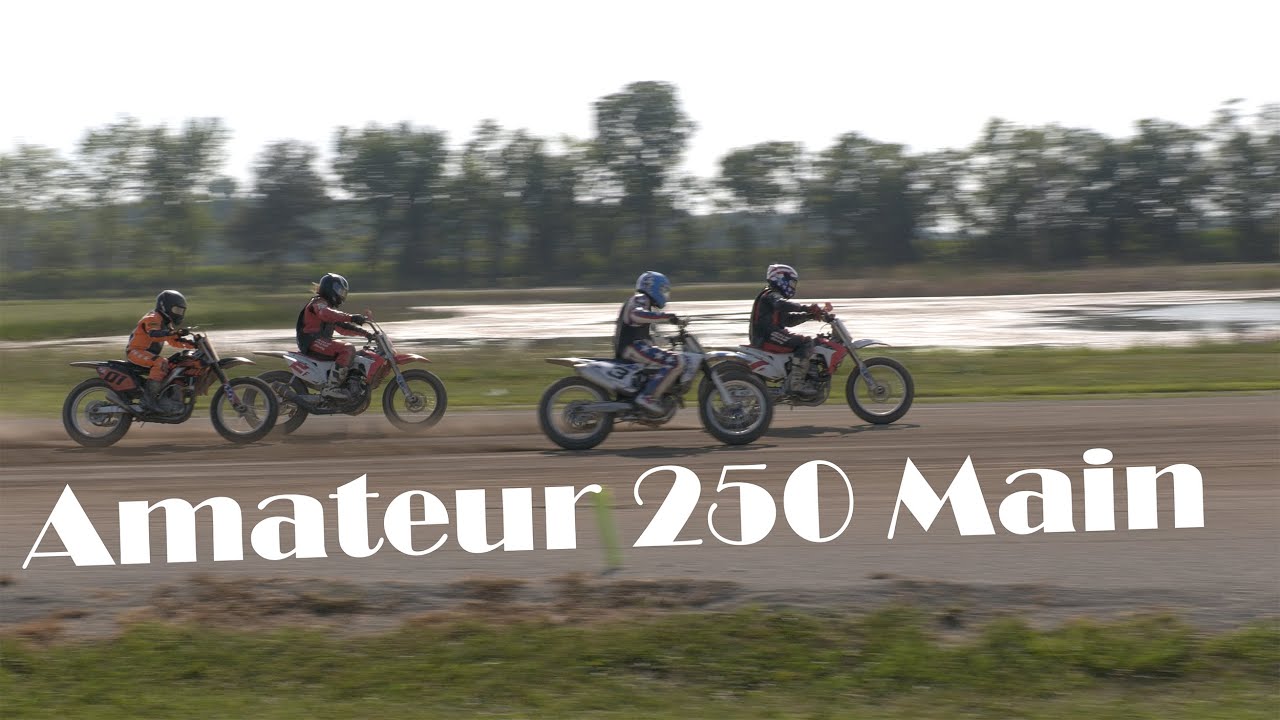 Amateur 250 Main Harpster, Ohio 8-22-2021 flat track racing