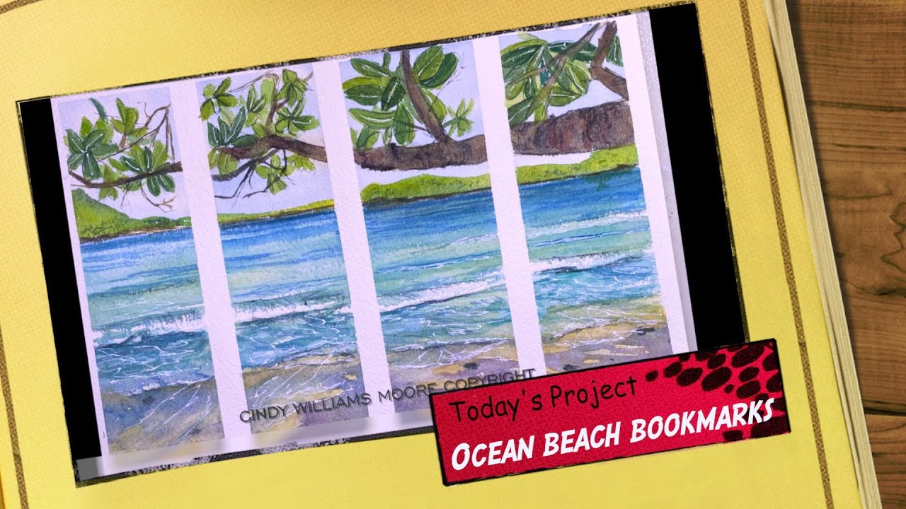 Peaceful Ocean Beach Watercolor Lesson | Cindy's Art