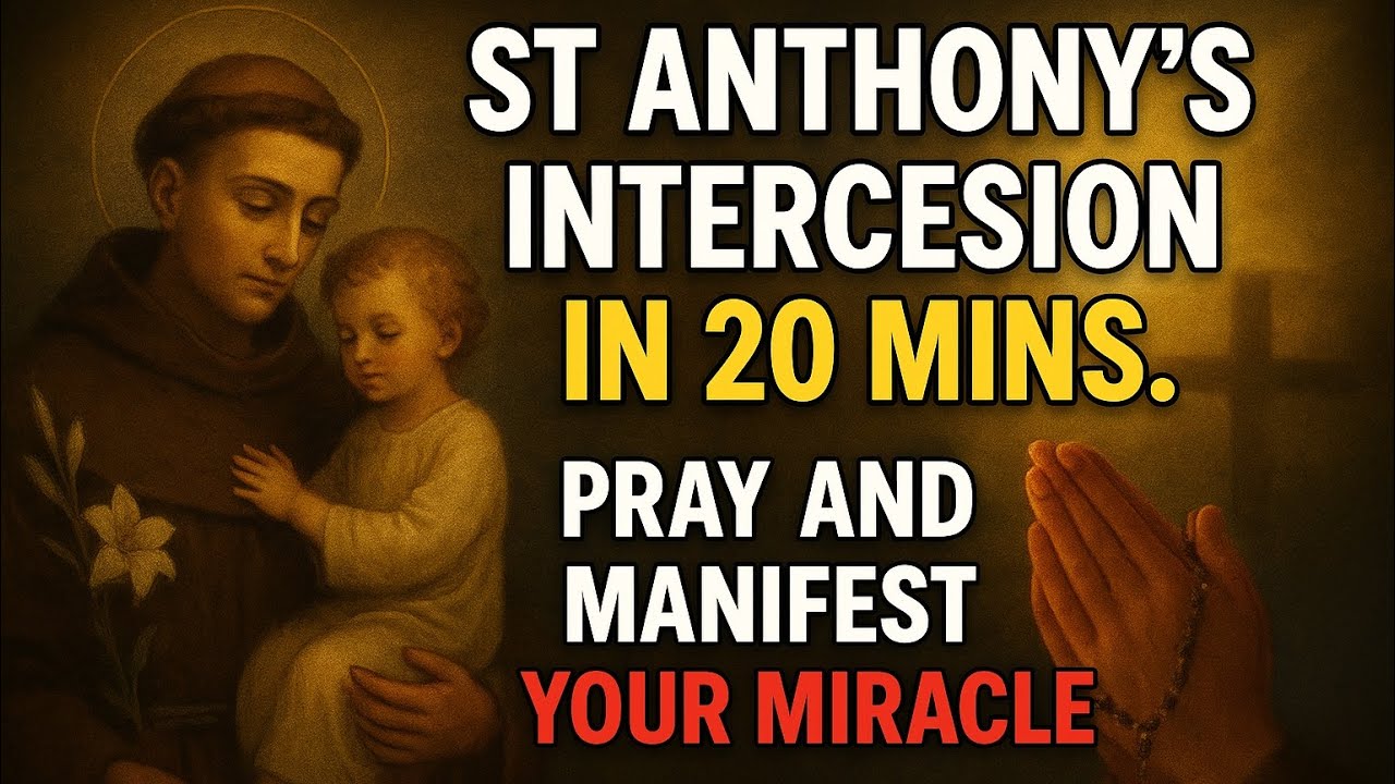 🙏FOR HEALING AND IMPOSSIBLE CASES; PRAY THIS PRAYER NOW| ST ANTHONY OF PADUA WILL NOT DISAPPOINT YOU