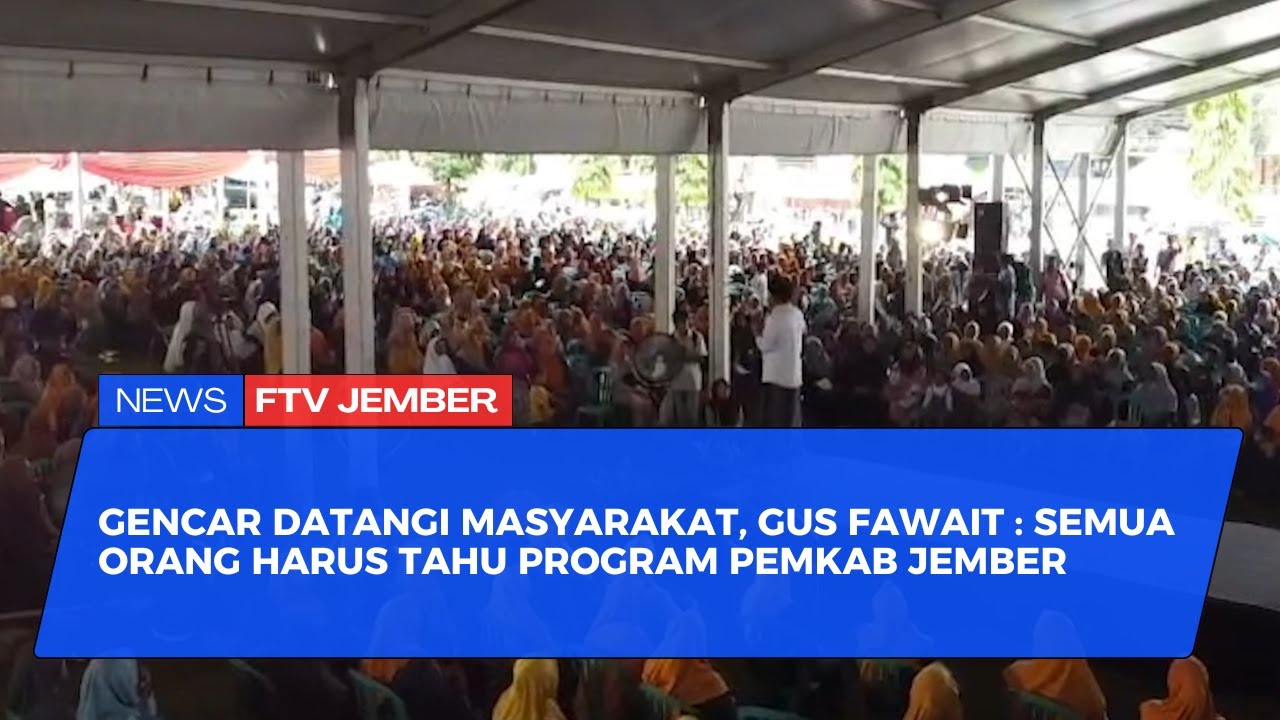 BUPATI JEMBER GENCARKAN SOSIALISASI LANGSUNG PROGRAM PEMKAB