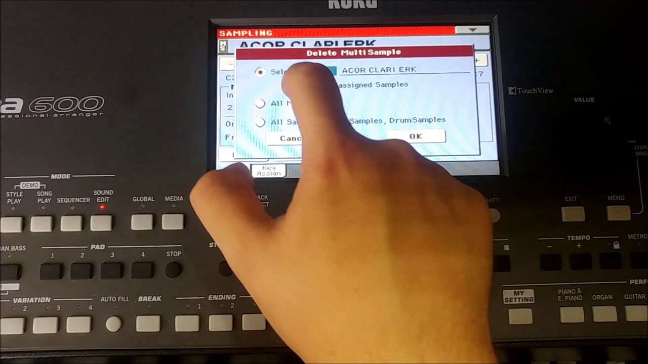 TUTORIAL LIBERAR MEMORIA PARA SAMPLES KORG PA