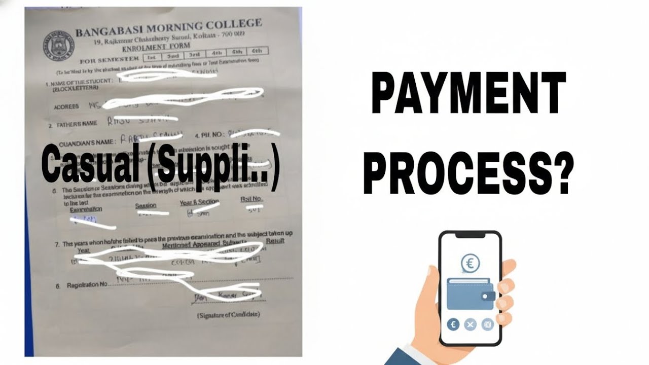 Casual fee Payment kese kare ? | Bangabasi Morning College ka Supplli Payment kese kare #education 