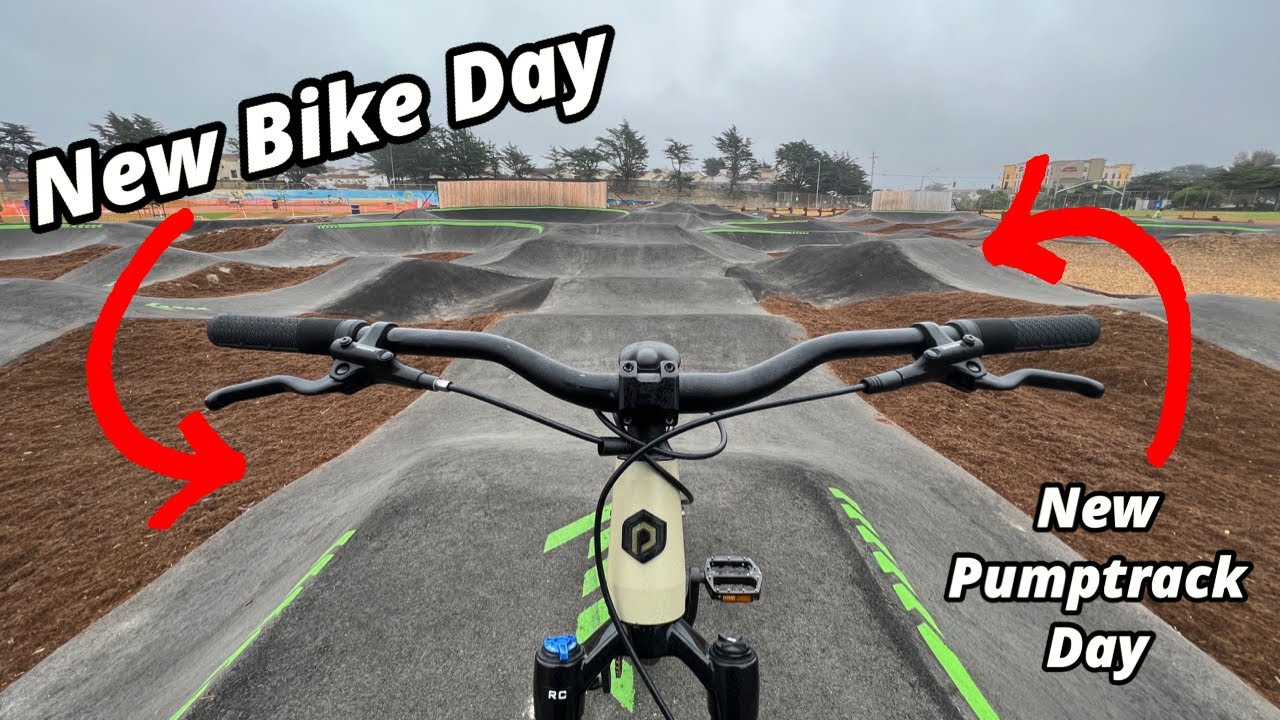 NEW BIKE DAY! Polygon Trid!⎜NEW PUMP TRACK DAY TOO!!⎜Gloria Jean Tate Park Pump Track Marina, CA!