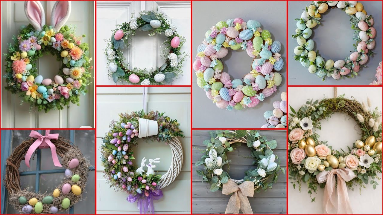 Easter Wreath Decorations 2026 | Cute Bunny & Spring Floral Ideas 🐇#trending #diy #craft