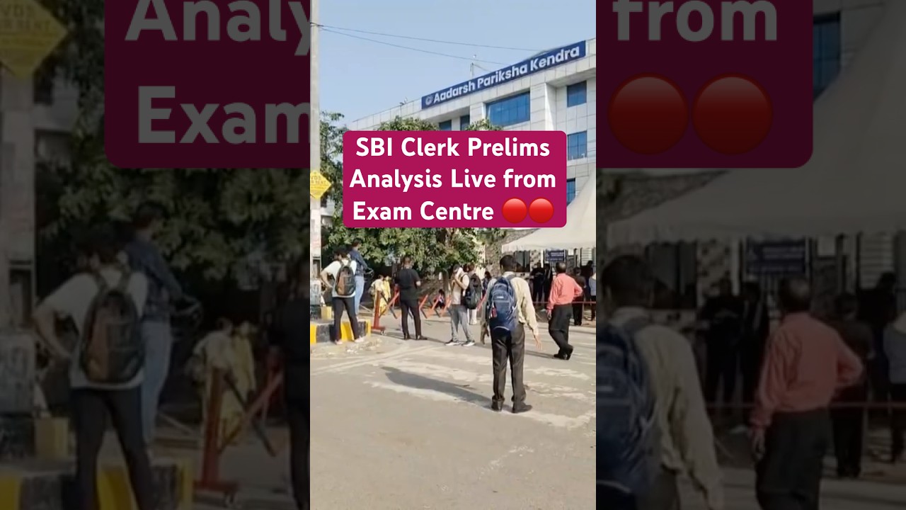 SBI Clerk Analysis Live from Exam Centre 🔴 