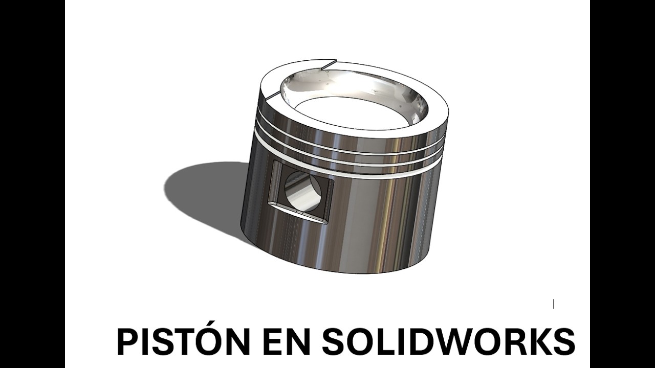 Cómo Diseñar un Pistón en SolidWorks Paso a Paso | Ingeniería Mecánica Automotriz