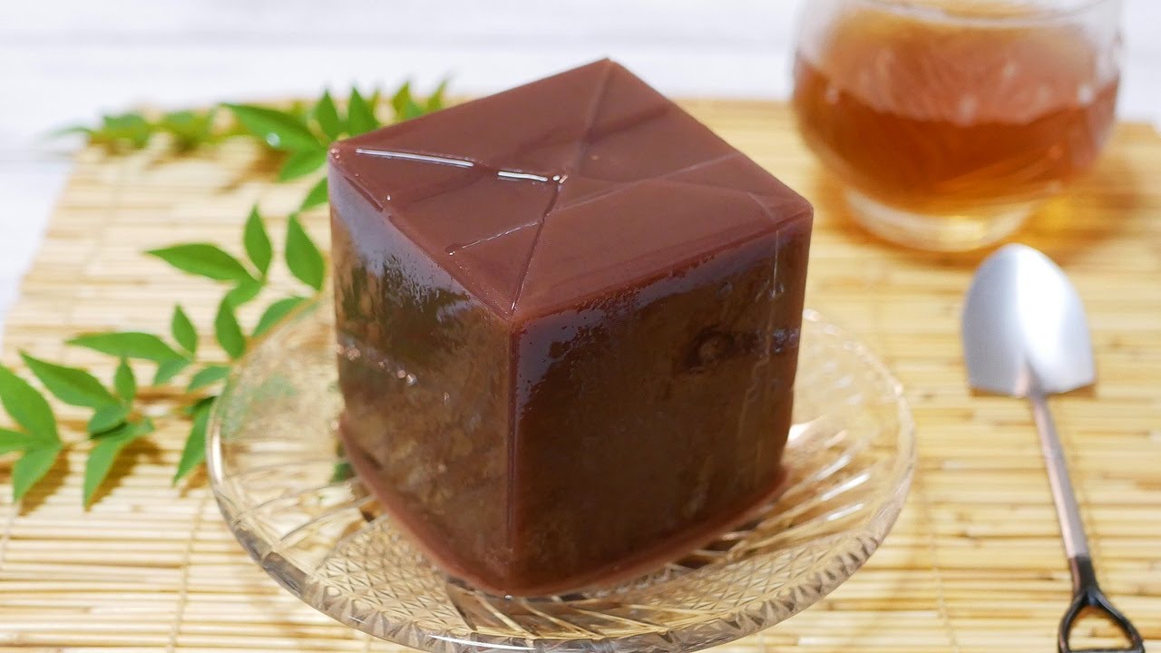 電子レンジで作る丁稚(でっち)ようかん【あっさりようかん】 Sweet jellied adzuki‐bean paste