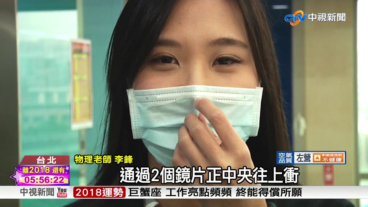 超實用! 向外反摺2cm  戴口罩眼鏡不起霧│中視新聞20171231