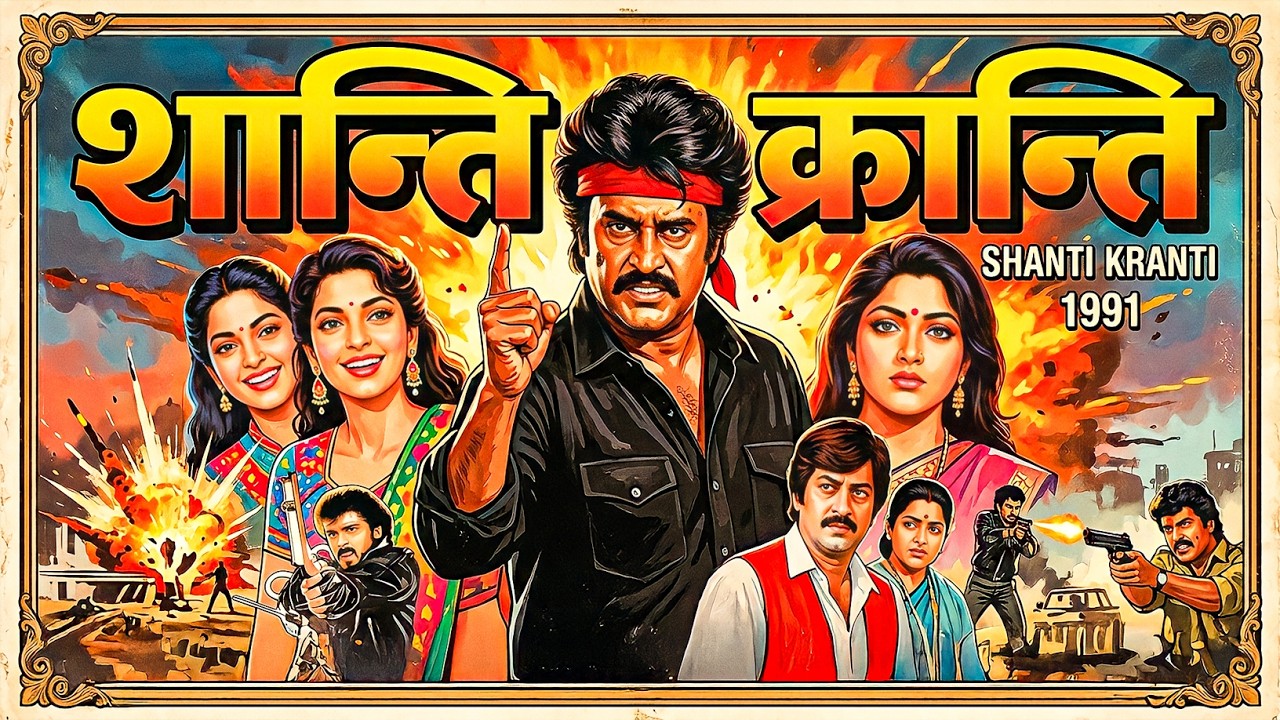 Shanti Kranti (1991) Rajinikanth – Superhit Hindi Full Movie | Action Packed Justice Story