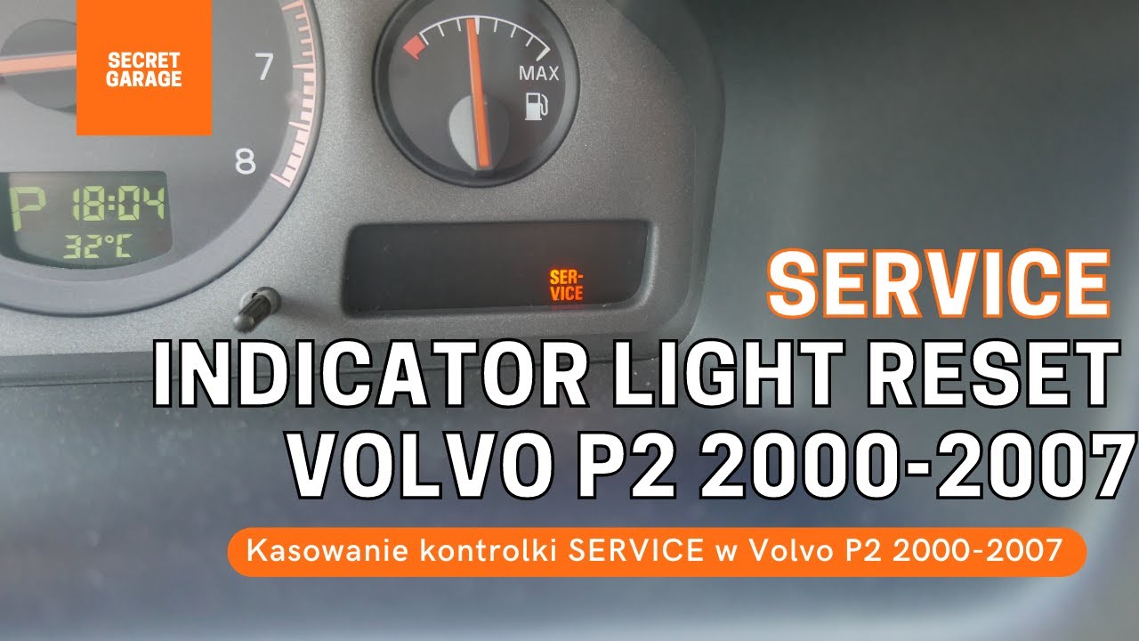 Jak skasować kontrolkę SERVICE w Volvo S60/V70/XC70 2000-2007?