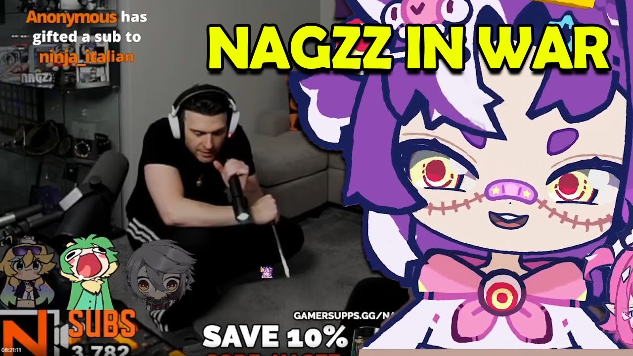 Michi Reacts to Nagzz Battling a Wasp Live on Stream