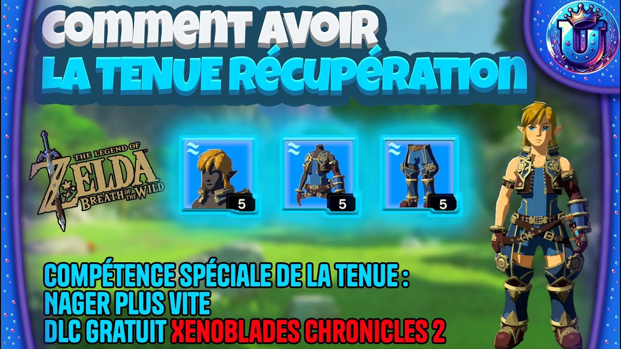 ZELDA BREATH OF THE WILD - Comment avoir la tenue de Récupération (Nager plus vite)